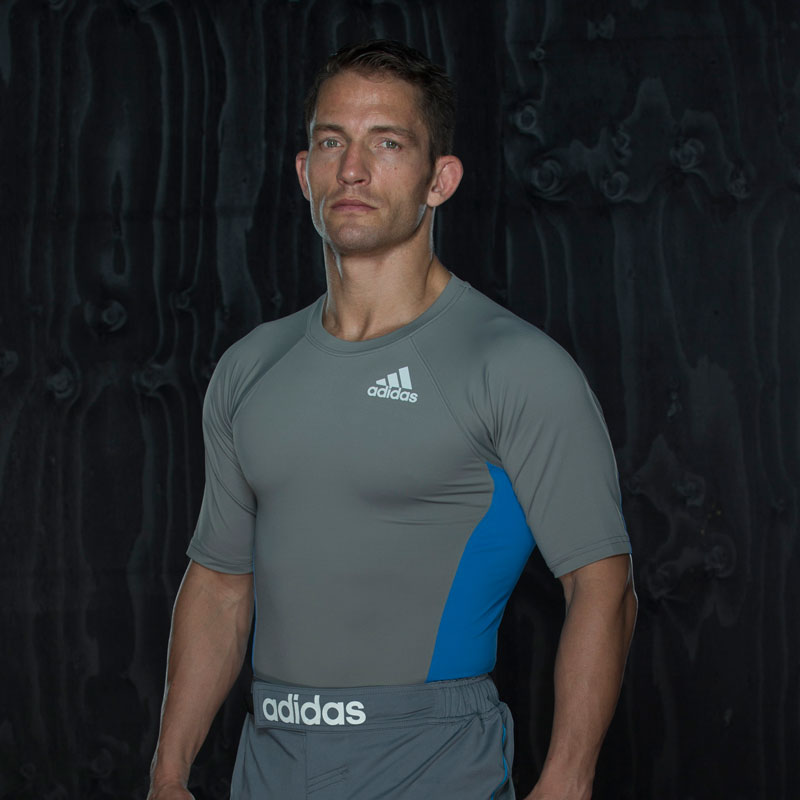 Adidas Training Rashguard Short Sleeve - Grijs