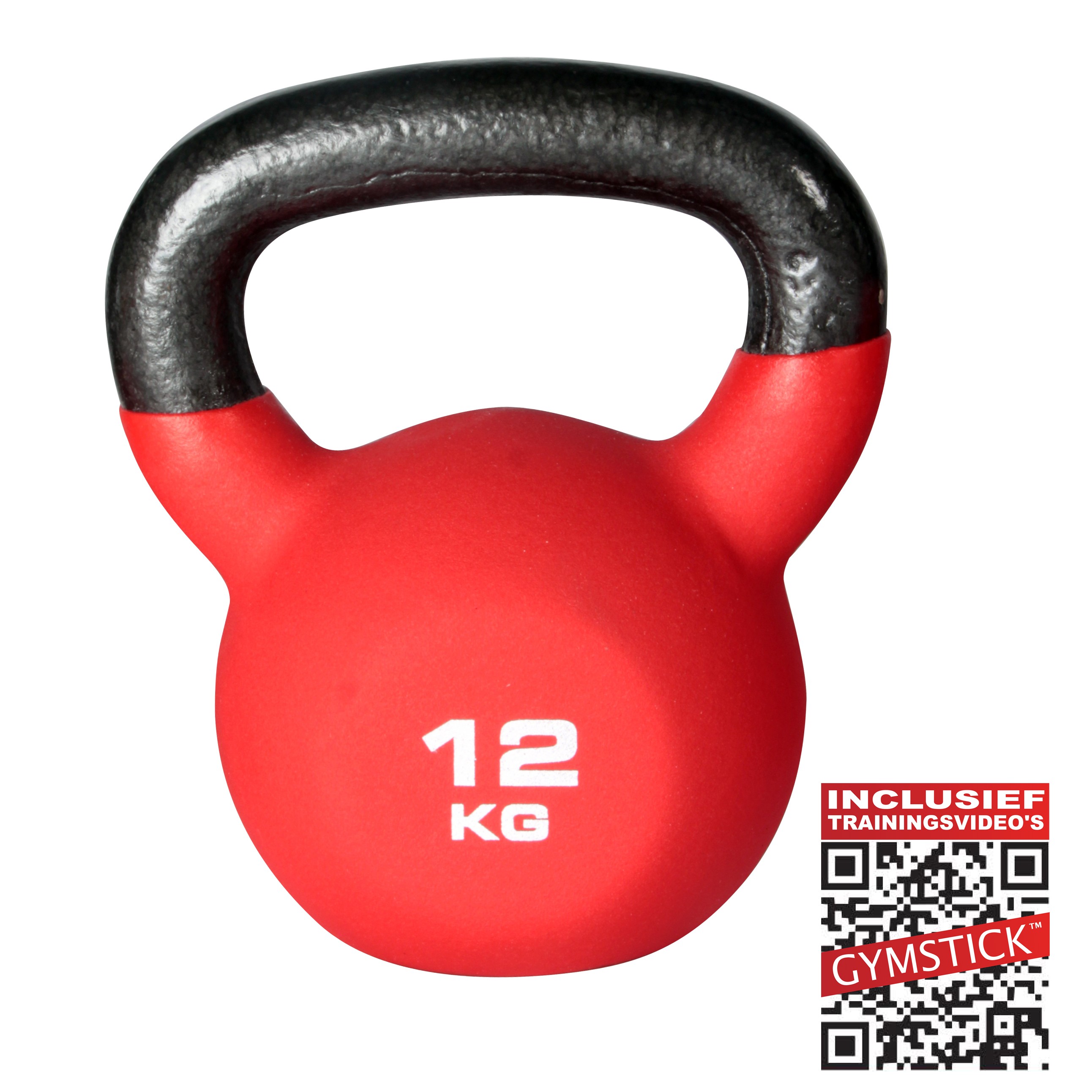 Gymstick Kettlebell Pro 12 Kg Neopreen Met Trainingsvideo's