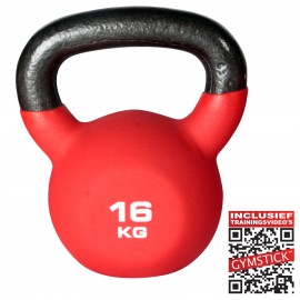 Gymstick Kettlebell Pro 16 Kg Neopreen Met Trainingsvideo's