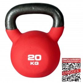 Gymstick Kettlebell Pro 20 Kg Neopreen Met Trainingsvideo's