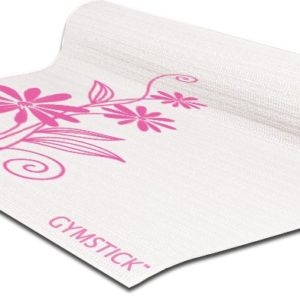 Gymstick  emotion exercise mat pink/white - Met Draagband En Trainingsvideo's