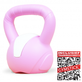 Gymstick  Emotion Vinyl Kettlebell 3 kg - Met Trainingsvideo's