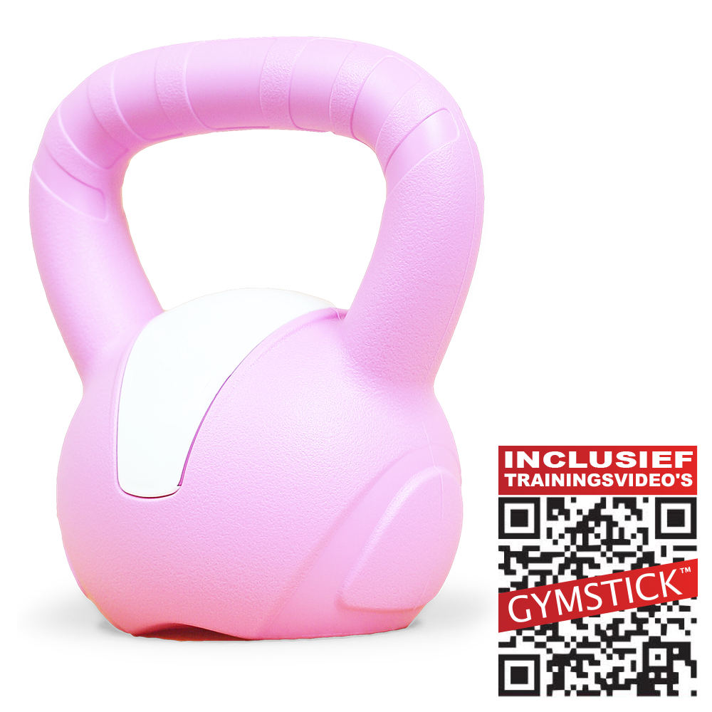 Gymstick  Emotion Vinyl Kettlebell 3 kg - Met Trainingsvideo's