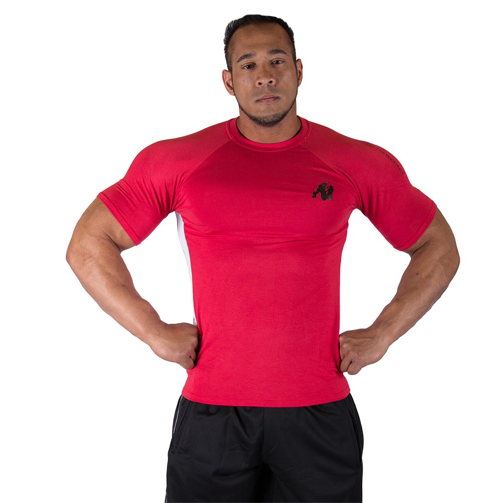 Gorilla Wear  Stretch Tee Red One Size