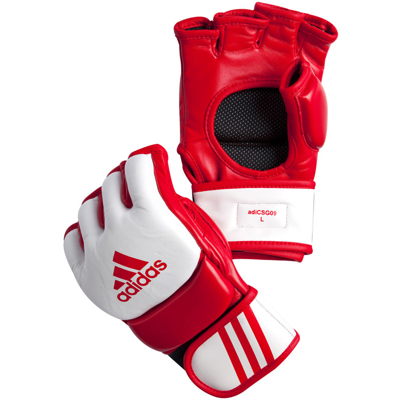 Adidas  MMA Competition Handschoenen - Rood/Wit