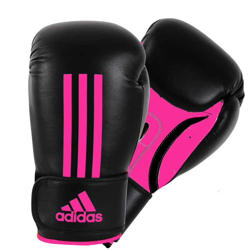 Adidas  Energy 100 (Kick)Bokshandschoenen - Zwart/Roze_14 oz