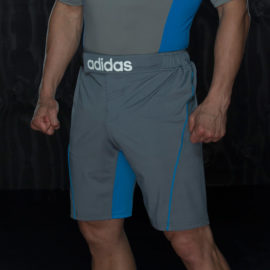 Adidas  Training MMA Short - Grijs/Blauw