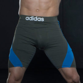 Adidas  MMA/BJJ Training Short Closefit - Grijs/Blauw