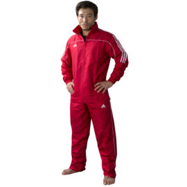 Adidas  Team Track Trainingsjas - Rood/Wit
