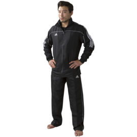 Adidas  Team Track Trainingsjas - Kindermaat - Zwart/Wit