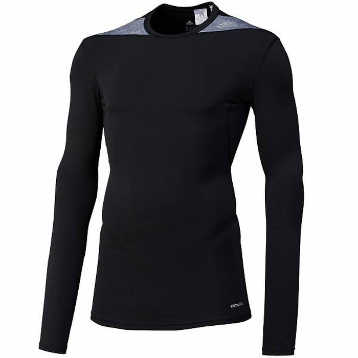 Adidas  Climalite Rashguard Lange Mouwen - Zwart
