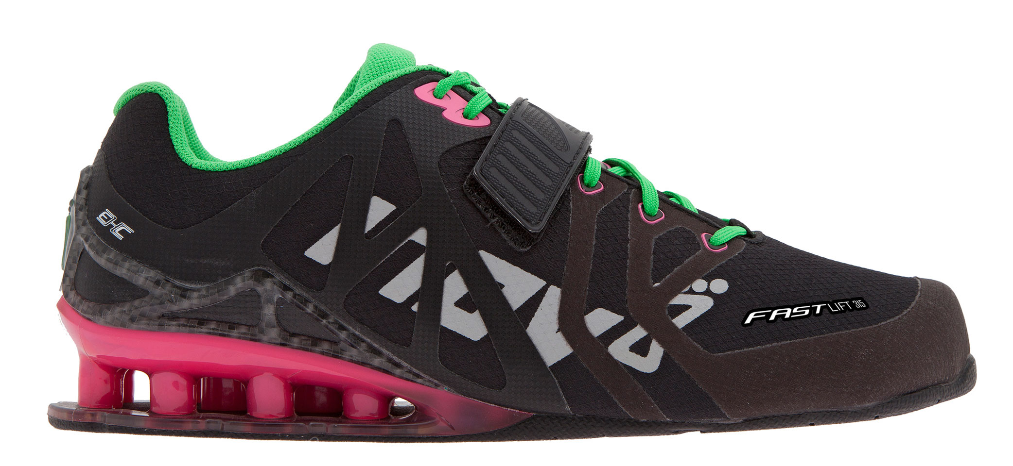 Inov-8 Inov8 FastLift 335 Krachtschoenen - Dames - Zwart/Roze/Groen