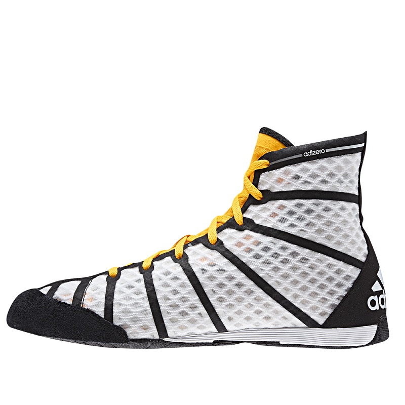 Adidas AdiZero Boksschoenen - Geel/Wit
