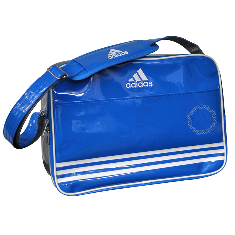 Adidas  Shiny Sporttas - Blauw/Wit/Zilver