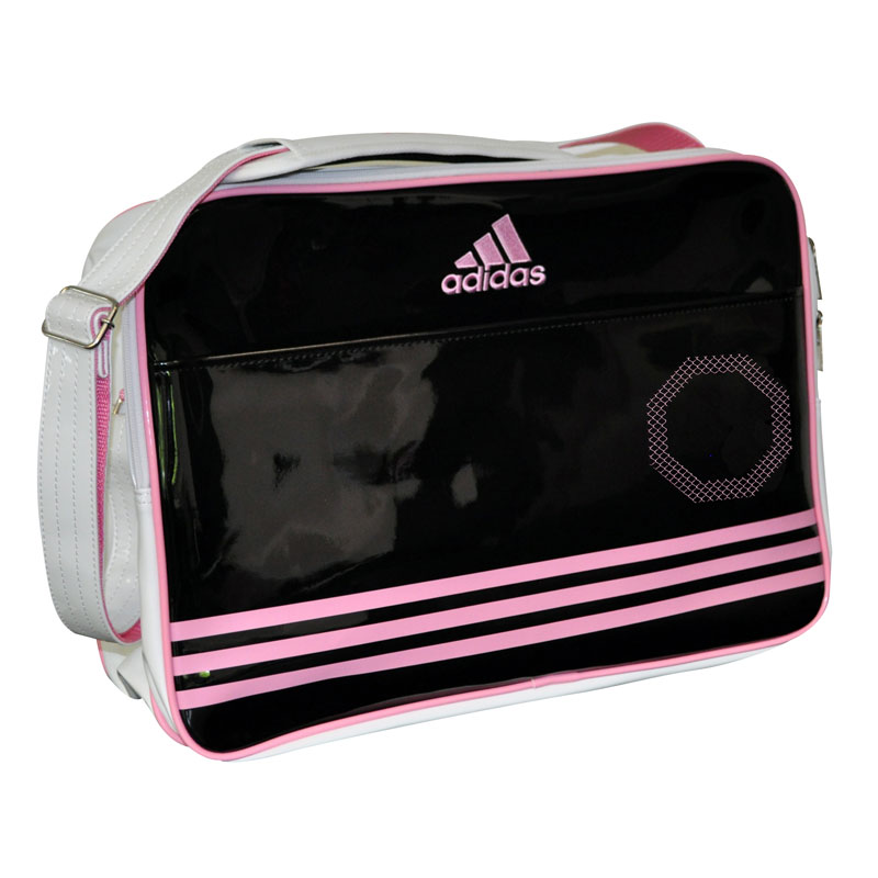 Adidas  Shiny Sporttas - Wit/Zwart/Roze
