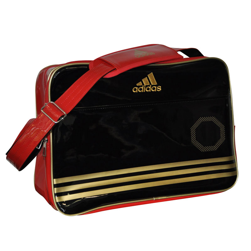 Adidas  Shiny Sporttas - Zwart/Rood/Goud