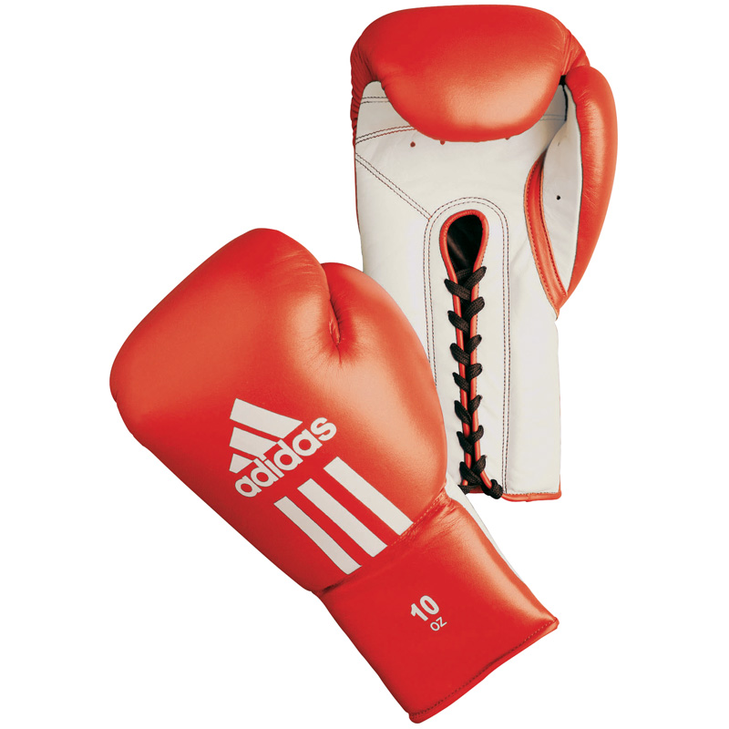 Adidas  Glory Professional (kick)Bokshandschoenens -8oz - Rood/Wit