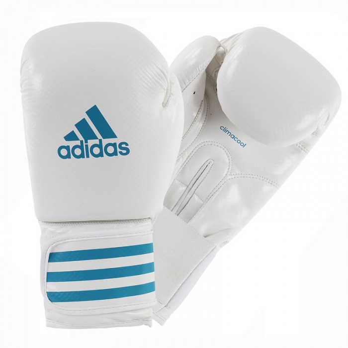 Adidas  Female Power 200 (Kick)Bokshandschoenen - Wit/Blauw