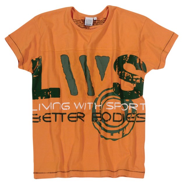 Better Bodies  Tampa Tee orange - L