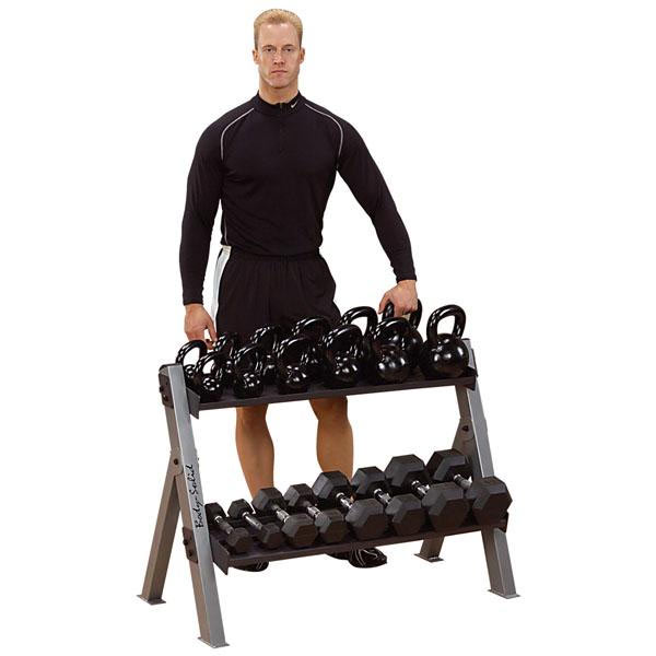 Body-Solid  Dual Dumbbell & Kettlebell Rack