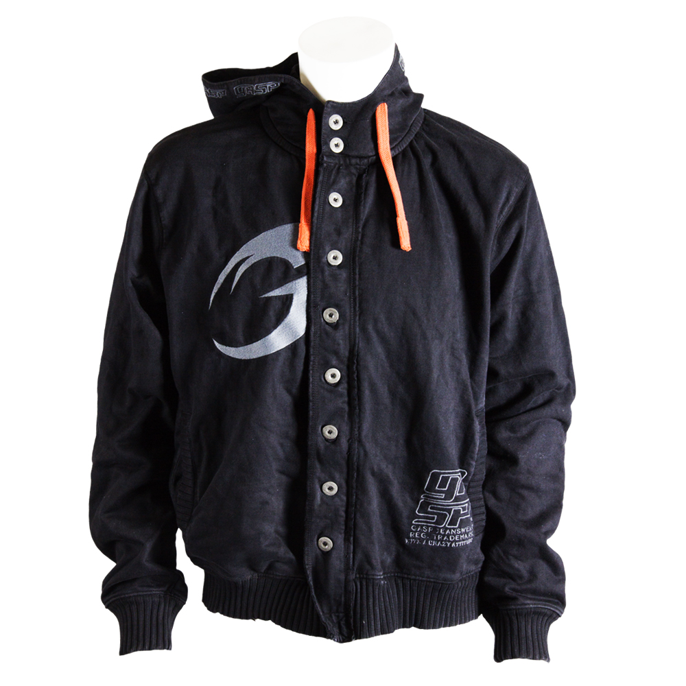 GASP  Cargo hood jacket black - L