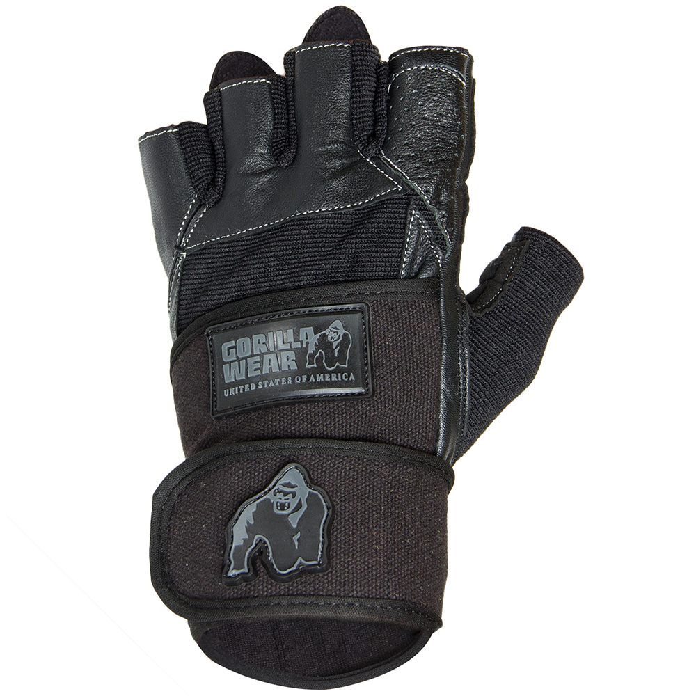 Gorilla Wear  Dallas Wrist Wrap Gloves - Black - L