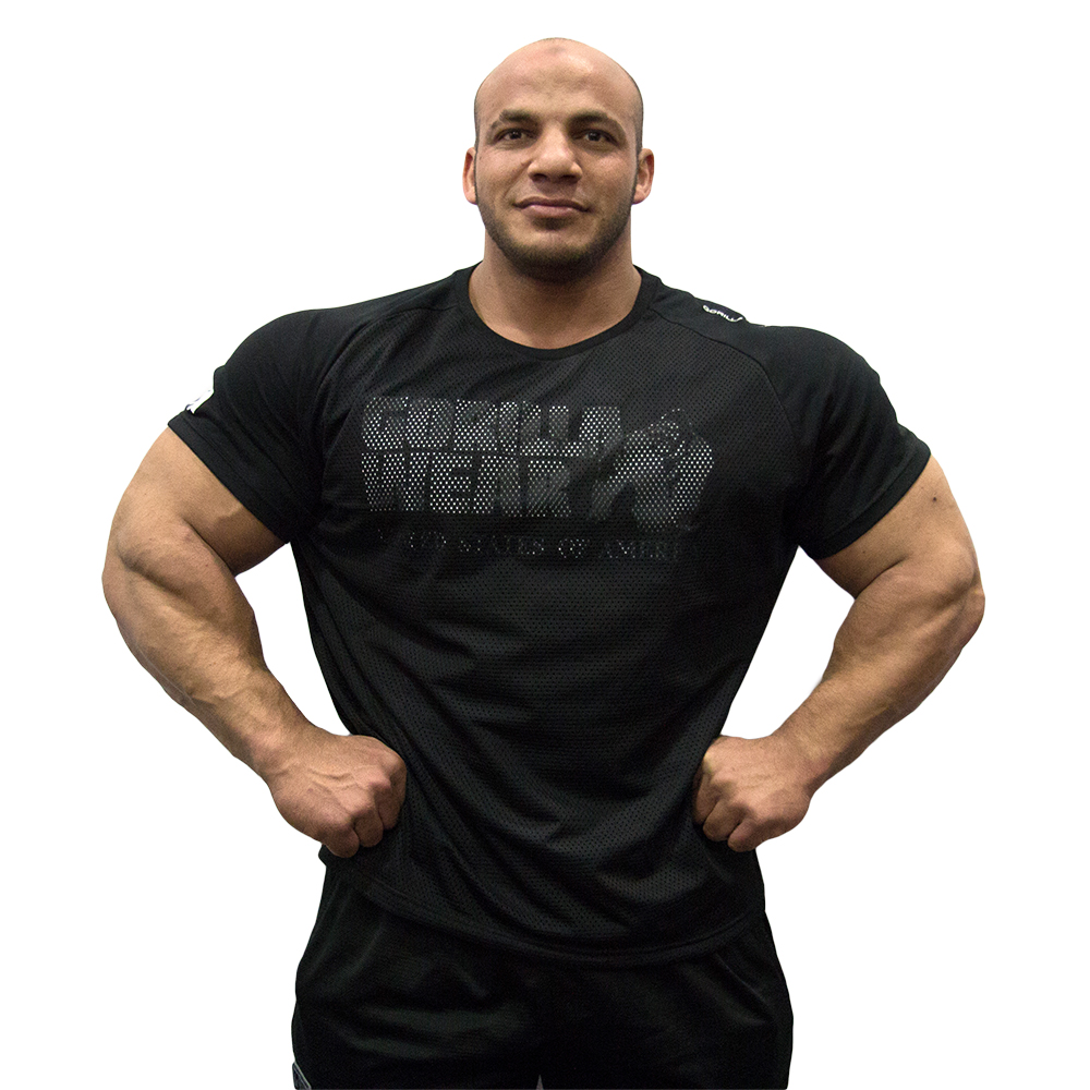 Gorilla Wear  Memphis Mesh T-Shirt Black - XL