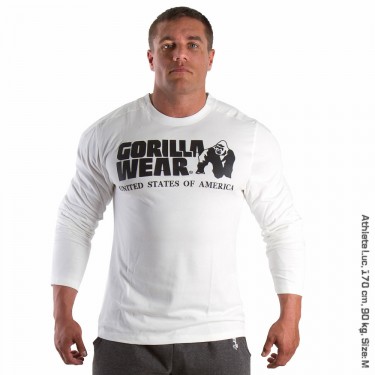 Gorilla Wear  Printed Longsleeve White - XXL