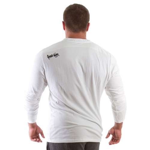 Gorilla Wear  Rubber printed longsleeve white - XXXL