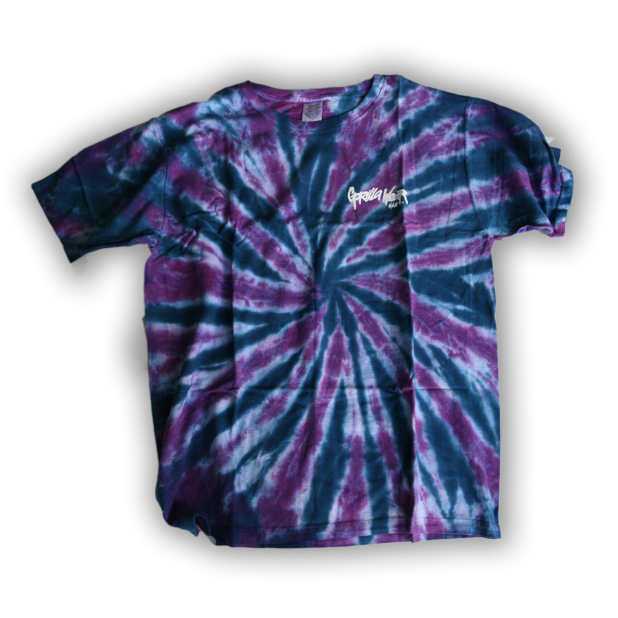 Gorilla Wear  Tye Dye Purple Moon - L