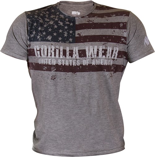 Gorilla Wear  USA Flag Tee - XL