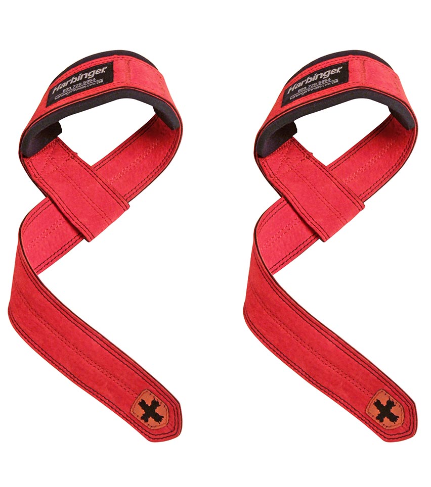 Harbinger Fitness  Durahide Padded Real Leather Lifting Straps