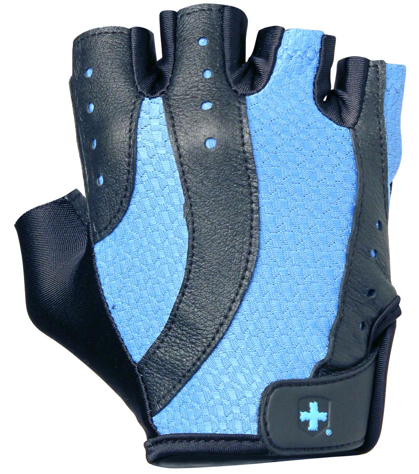 Harbinger Fitness Harbinger Womens pro wash & dry 2 fitness handschoenen - Black Blue - L