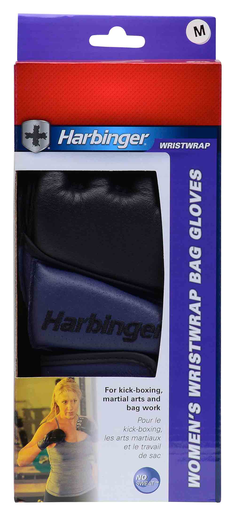 Harbinger Fitness Harbinger Womens WristWrap Bag Gloves - M