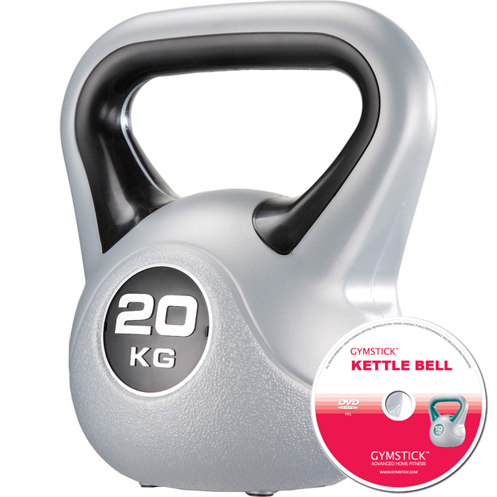 Gymstick Kettlebell 20 Kg Vinyl met DVD