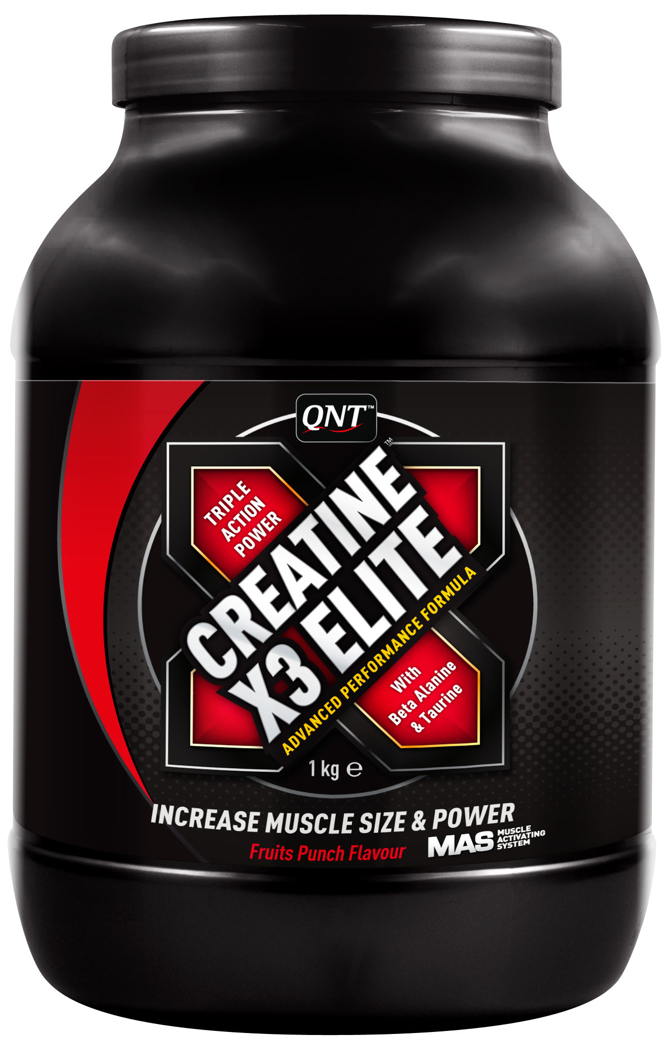 QNT  Creatine X3 Elite - 1000g - Red Fruits