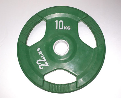 MP Rubber schijf gekleurd 10 kg (50 mm)